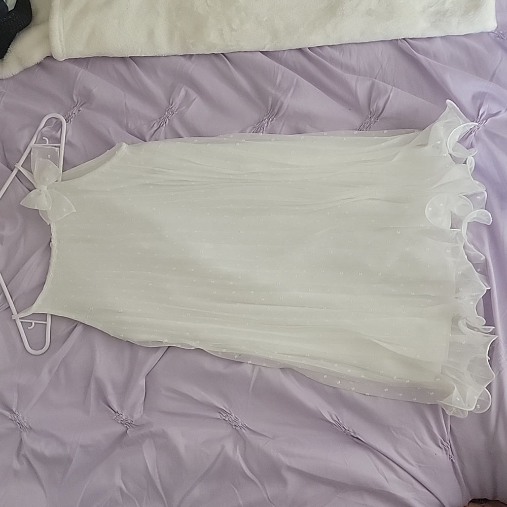 Ivory, large girls 10-12 dress